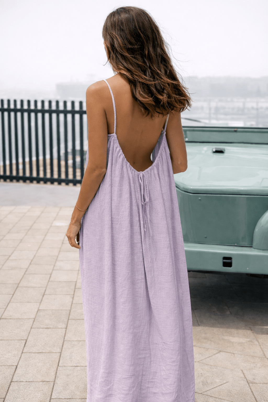 Serafina Maxi Jurk – Elegante Jurk met Open Rug