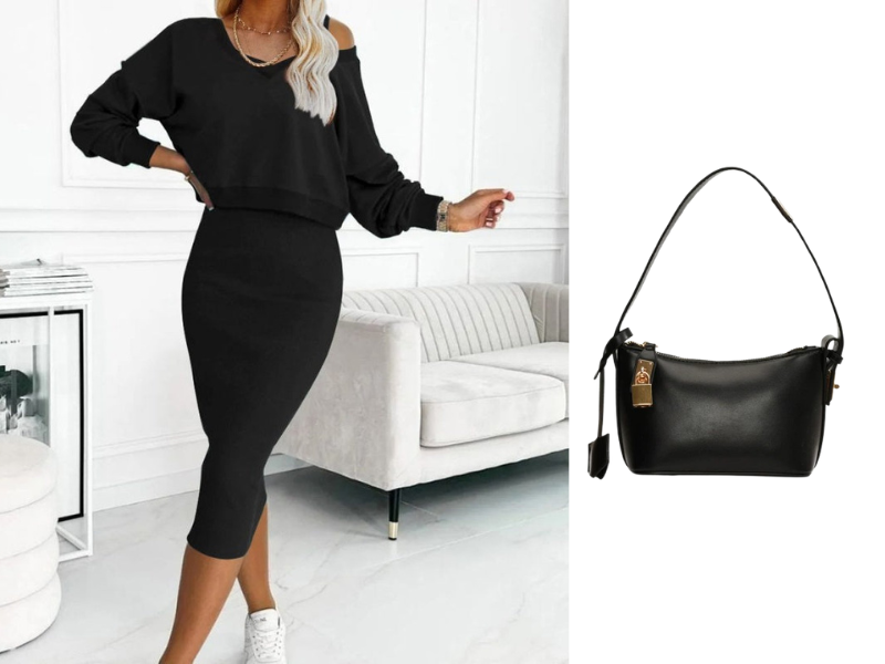Marisa Set - Mouwloze Jurk met V-Hals Trui