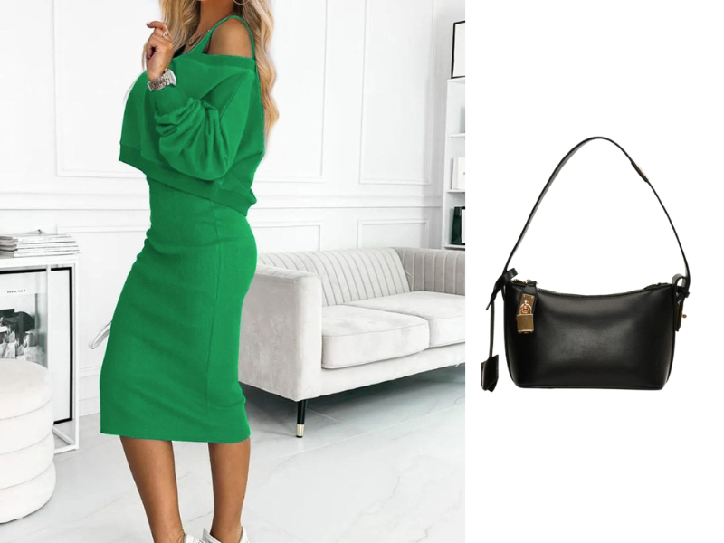 Marisa Set - Mouwloze Jurk met V-Hals Trui
