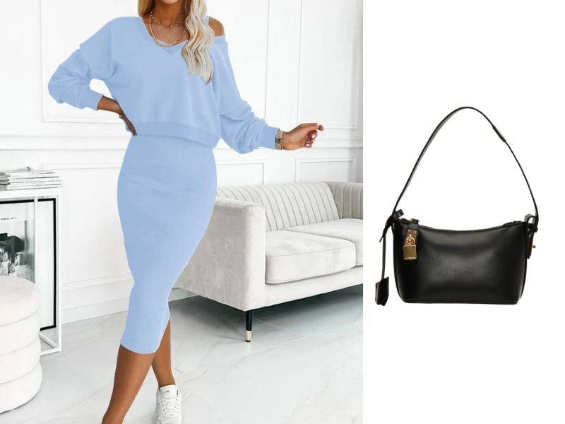 Marisa Set - Mouwloze Jurk met V-Hals Trui