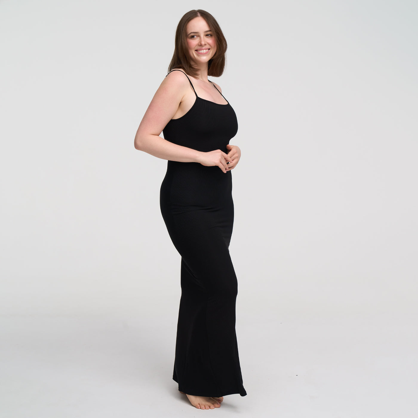 RivaBelle geribbelde cami maxi-jurk - Elyssor