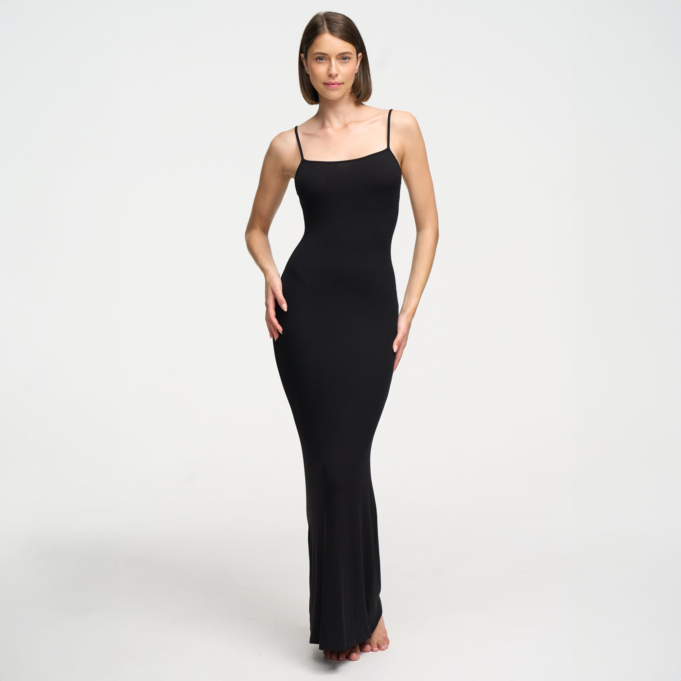 RivaBelle geribbelde cami maxi-jurk - Elyssor