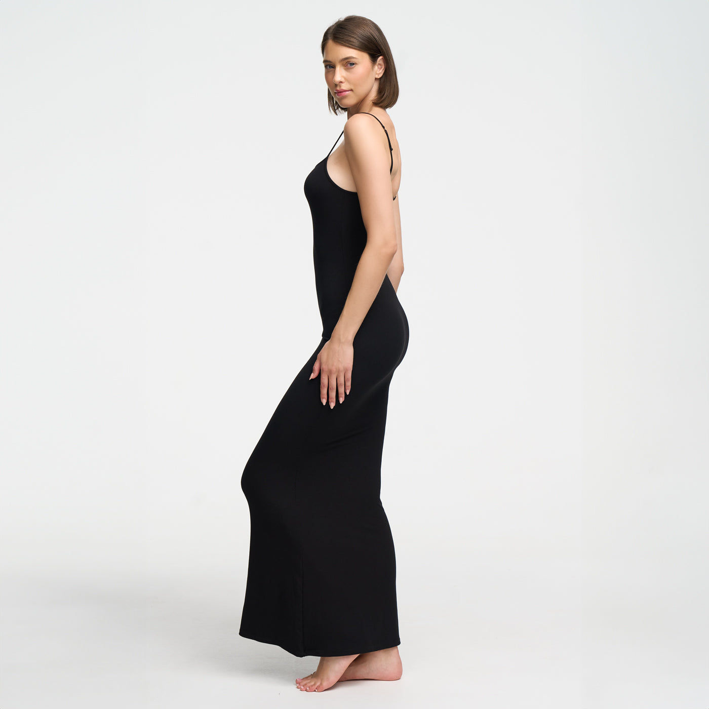 RivaBelle geribbelde cami maxi-jurk - Elyssor