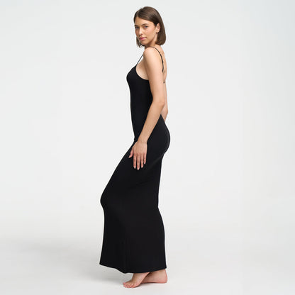 RivaBelle geribbelde cami maxi-jurk - Elyssor