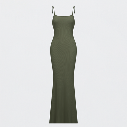 RivaBelle geribbelde cami maxi-jurk - Elyssor