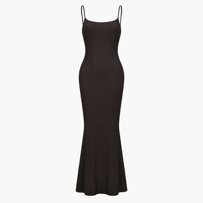 RivaBelle geribbelde cami maxi-jurk - Elyssor