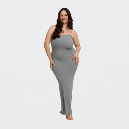 RivaBelle geribbelde cami maxi-jurk - Elyssor