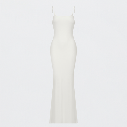 Riviera Geribbelde Maxi-jurk