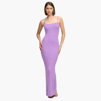 Riviera Geribbelde Maxi-jurk