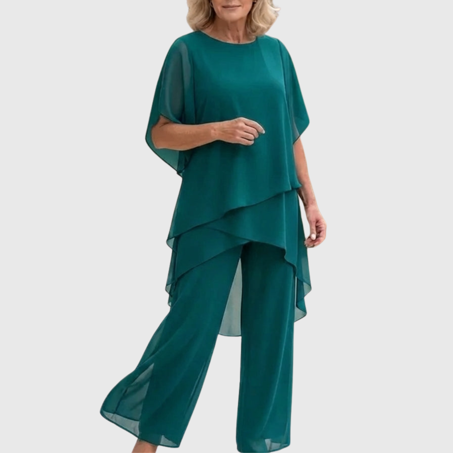 Chiara Set - Chiffon Top met Wijde Broek