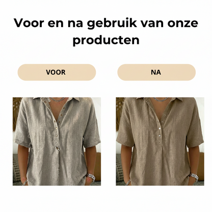 Élégancea blouse met kraag en knoopdetails - Elyssor