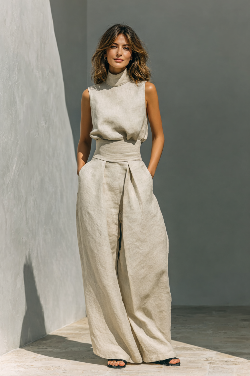 Willow – Tweedelige Set met Tanktop & Wijde Broek