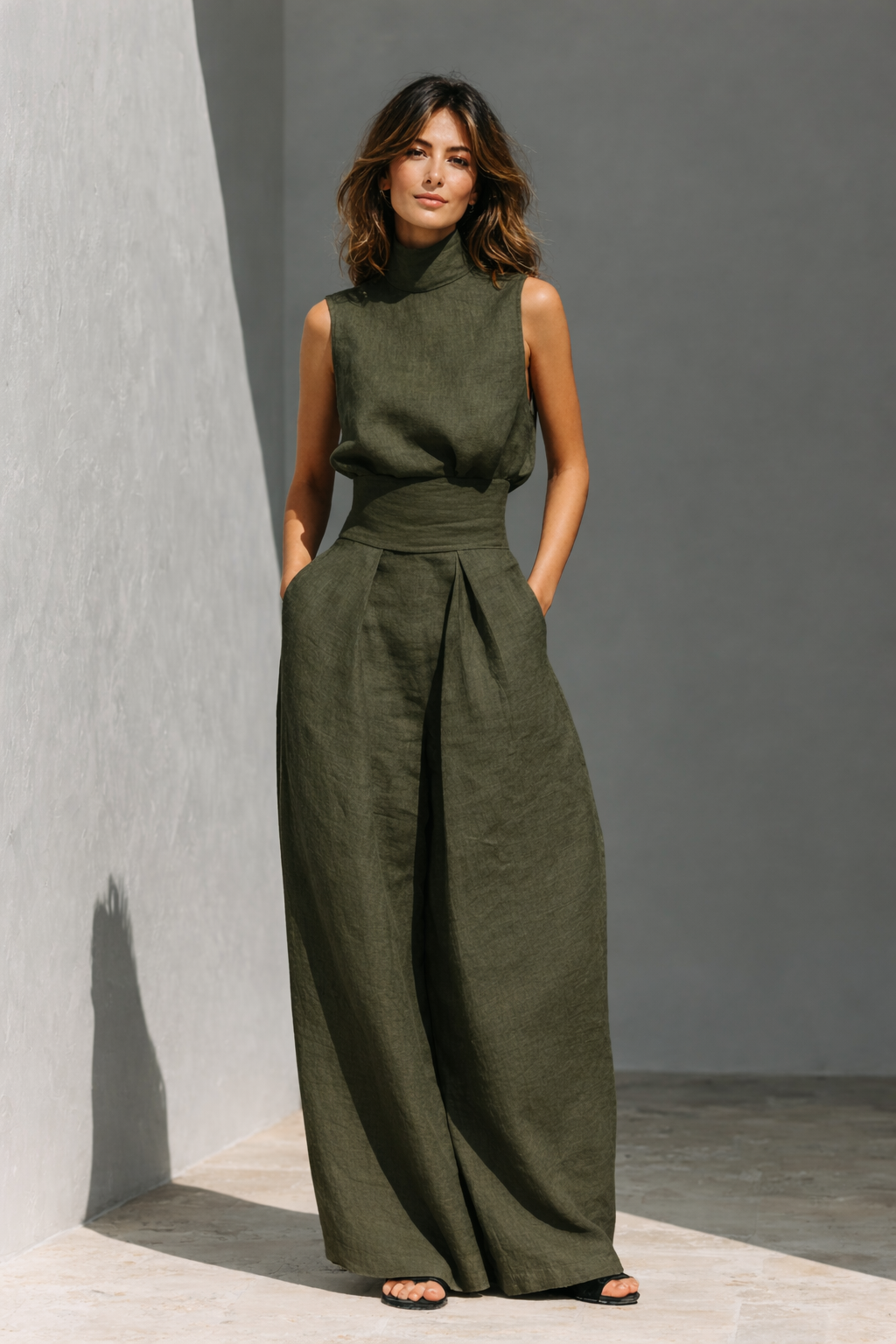 Willow – Tweedelige Set met Tanktop & Wijde Broek