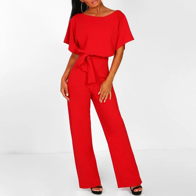ELVYNNE – Jumpsuit met Lace-Up Taille