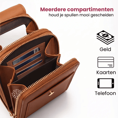 Nova Crossbody Tas – Bedien je Telefoon door het Venster