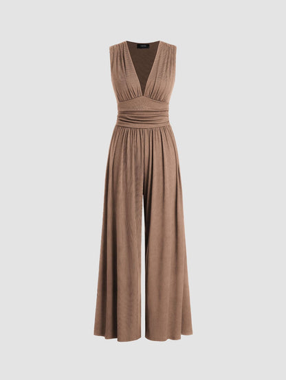 Ivy – Mouwloze Wijde Jumpsuit