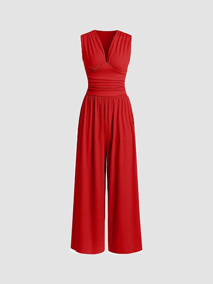 Ivy – Mouwloze Wijde Jumpsuit
