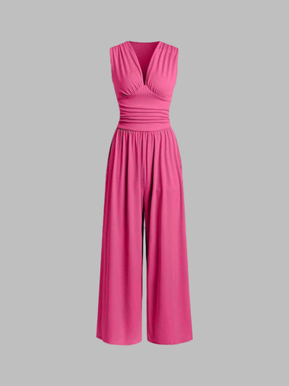 Ivy – Mouwloze Wijde Jumpsuit