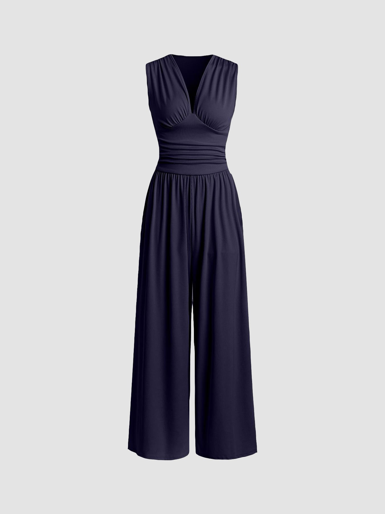 Ivy – Mouwloze Wijde Jumpsuit