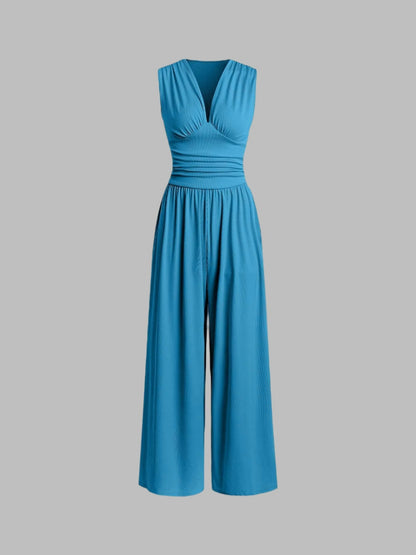 Ivy – Mouwloze Wijde Jumpsuit