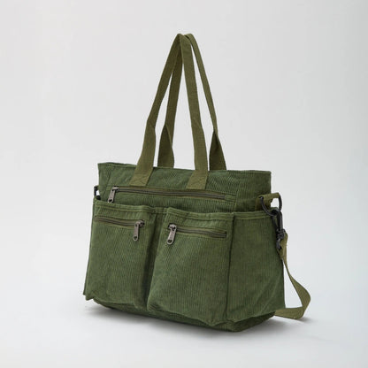 Alba Crossbody Tas met drie ritsvakken aan de voorkant – Elyssor Fashion