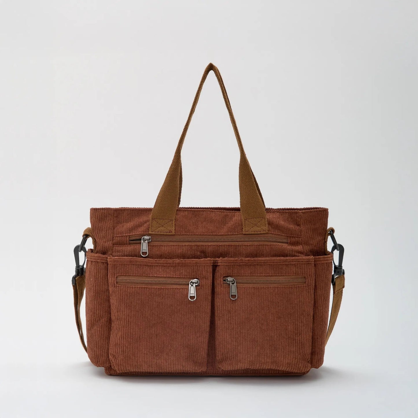 Alba Crossbody Tas in bruin ribfluweel – Elyssor Fashion