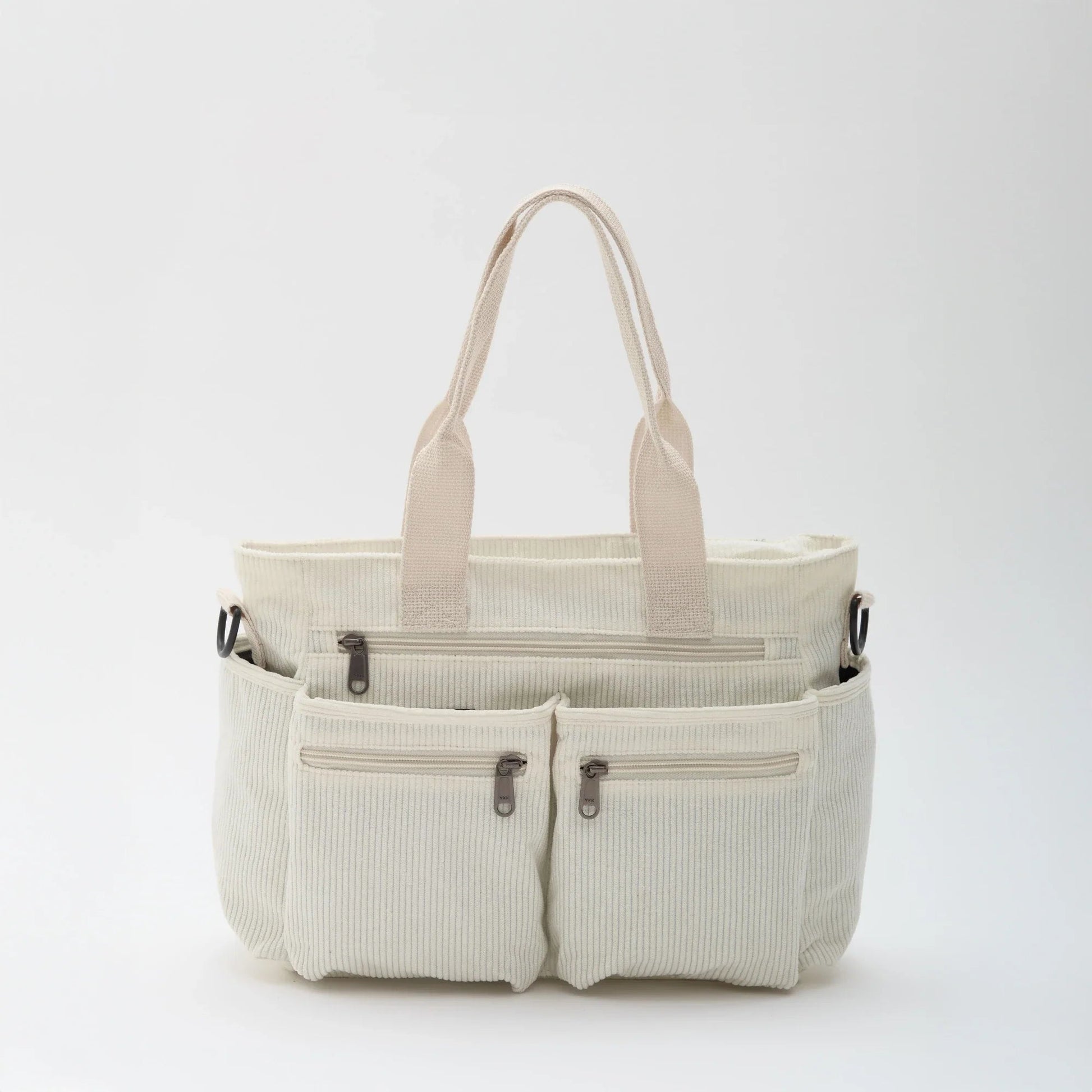 Alba Crossbody Tas in wit ribfluweel – Elyssor Fashion