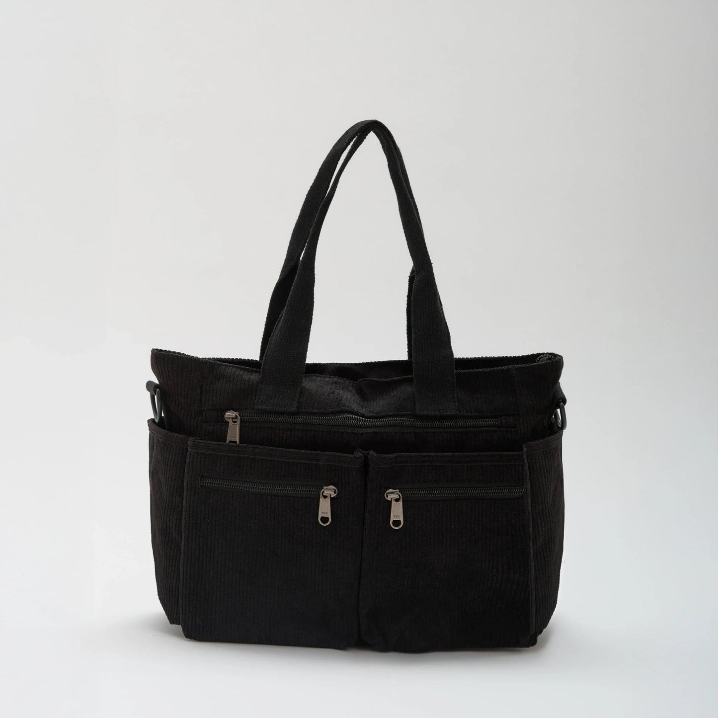 Alba Crossbody Tas in zwart ribfluweel – Elyssor Fashion