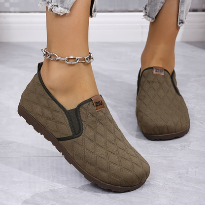 Alma instappers bruin van bovenaf – Elyssor Fashion