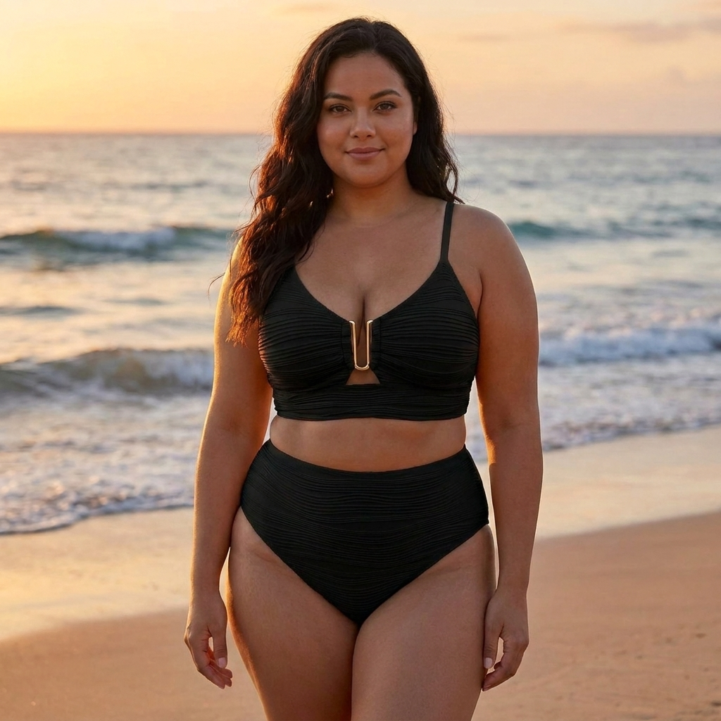 Bellezza Bikiniset in zwart met verstelbare bandjes – Elyssor Fashion