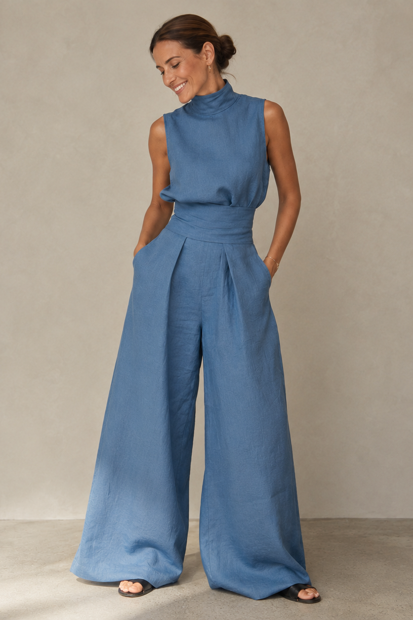 Isla – Tweedelige Set met Top & Wijde Broek