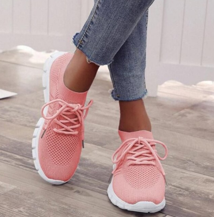 Fiora orthopedische comfortsneakers in roze – Elyssor Fashion