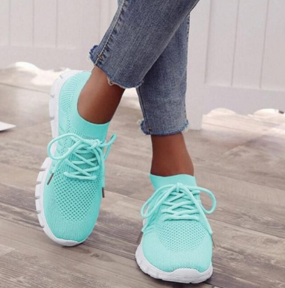 Fiora orthopedische comfortsneakers in blauw – Elyssor Fashion