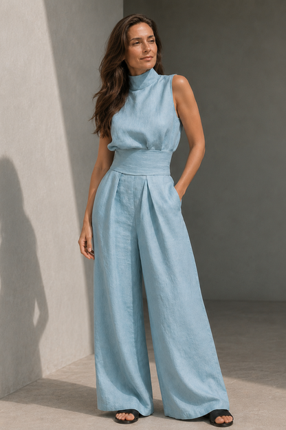 Isla – Tweedelige Set met Top & Wijde Broek