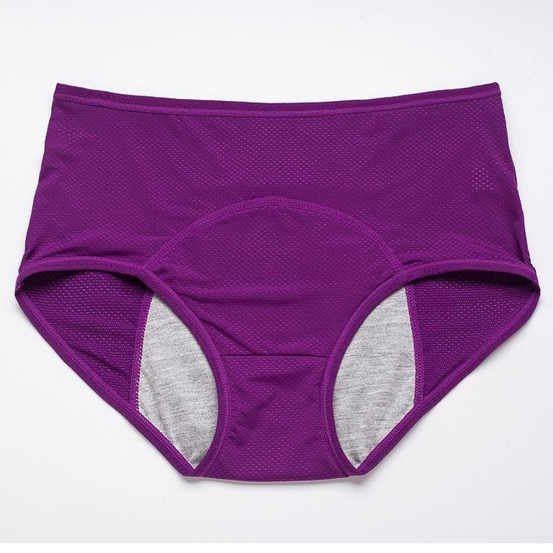 Lucia lekvrije slip met hoge taille in paars – Elyssor Fashion