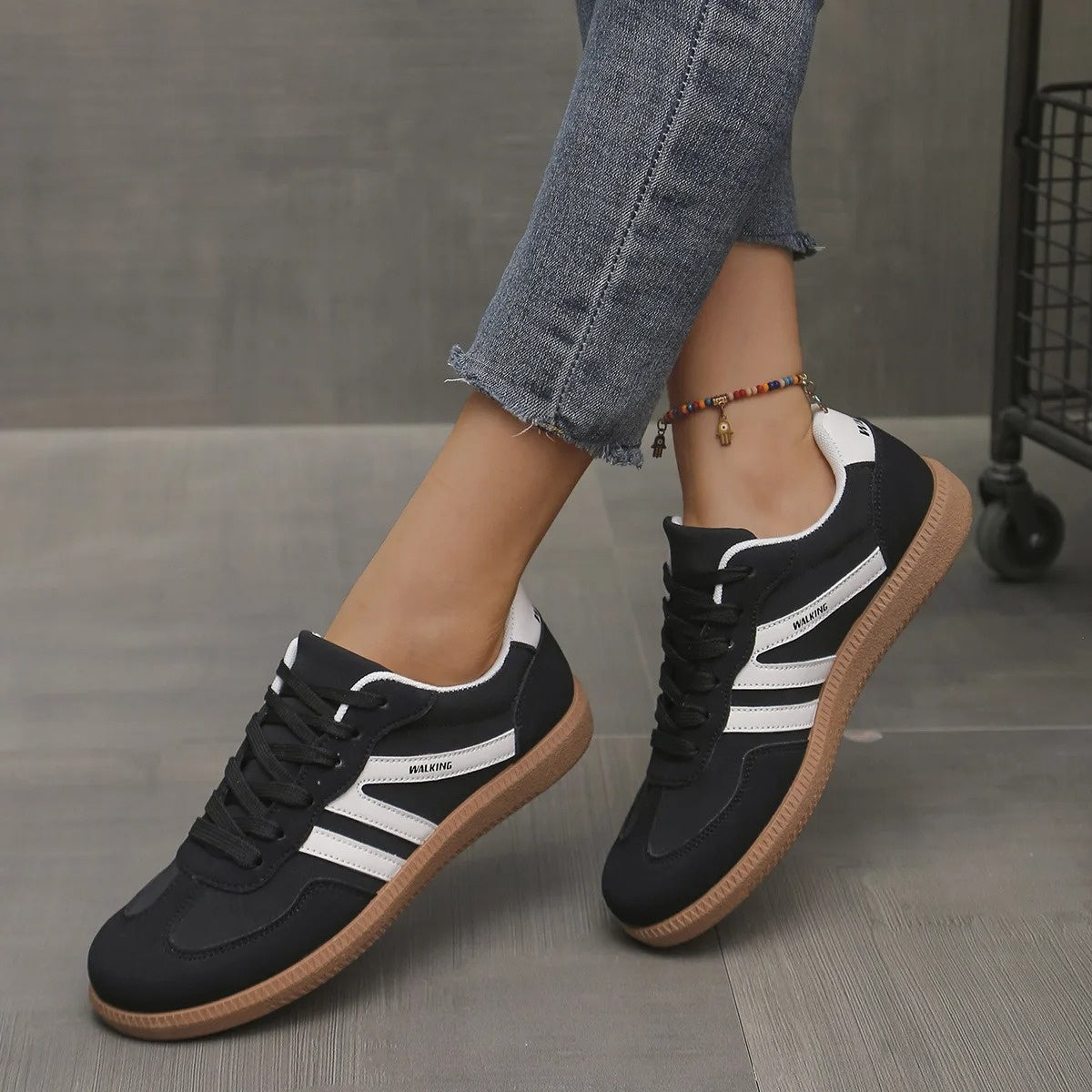 Milena Retro Sneakers met Suèdelook