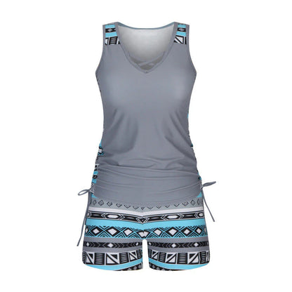 Mireia Tankiniset – Boho-print met Hoge Taille Short