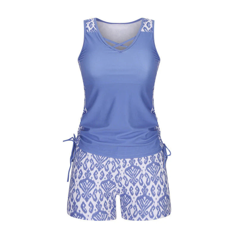 Mireia Tankiniset detail van de boho-print – Elyssor Fashion
