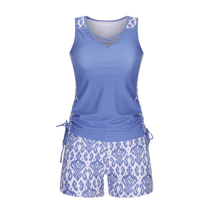 Mireia Tankiniset detail van de boho-print – Elyssor Fashion