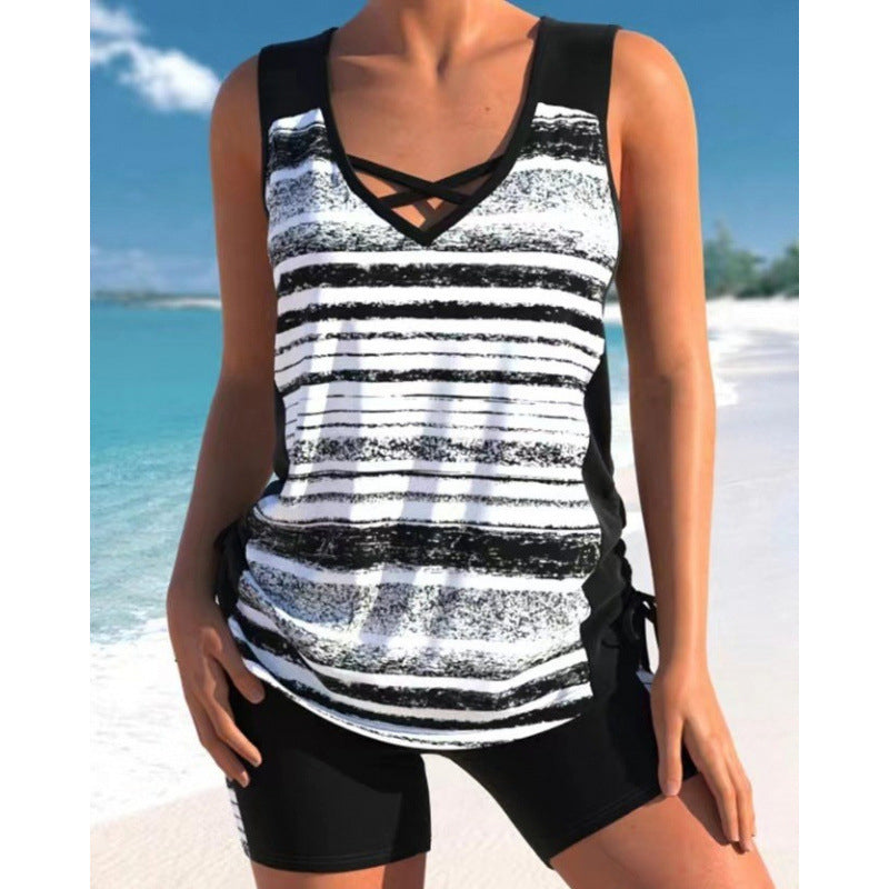 Mireia Tankiniset met losvallend topje en short – Elyssor Fashion