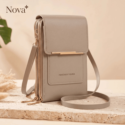 Nova Crossbody Tas – Bedien je Telefoon door het Venster
