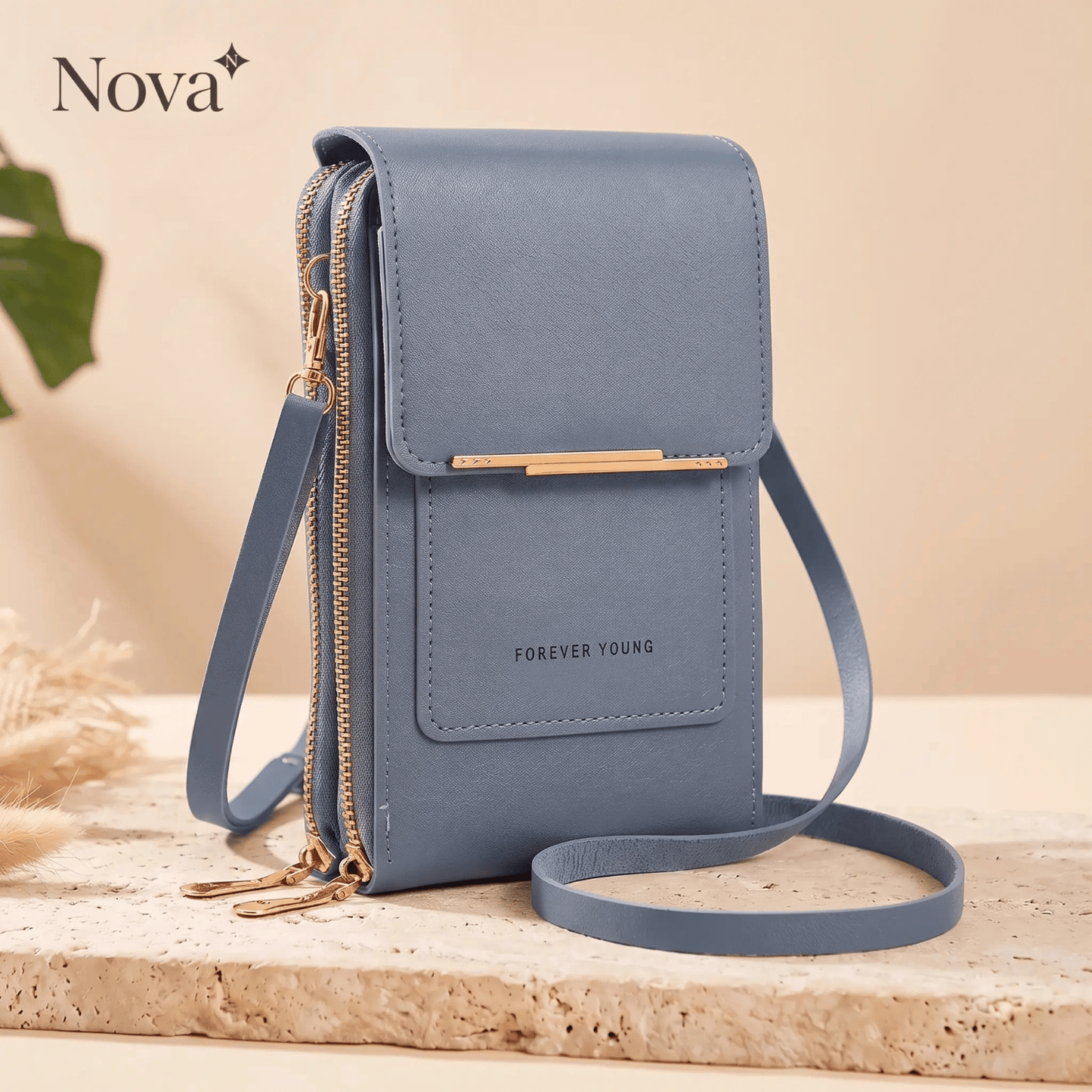 Nova Crossbody Tas – Bedien je Telefoon door het Venster