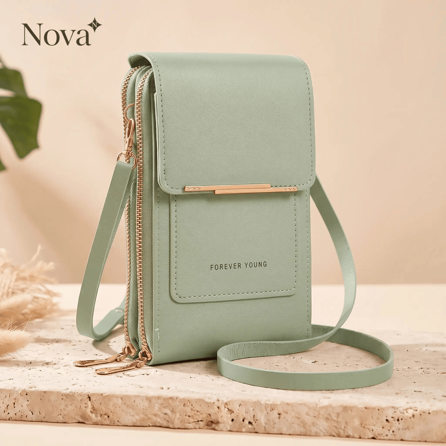 Nova Crossbody Tas – Bedien je Telefoon door het Venster