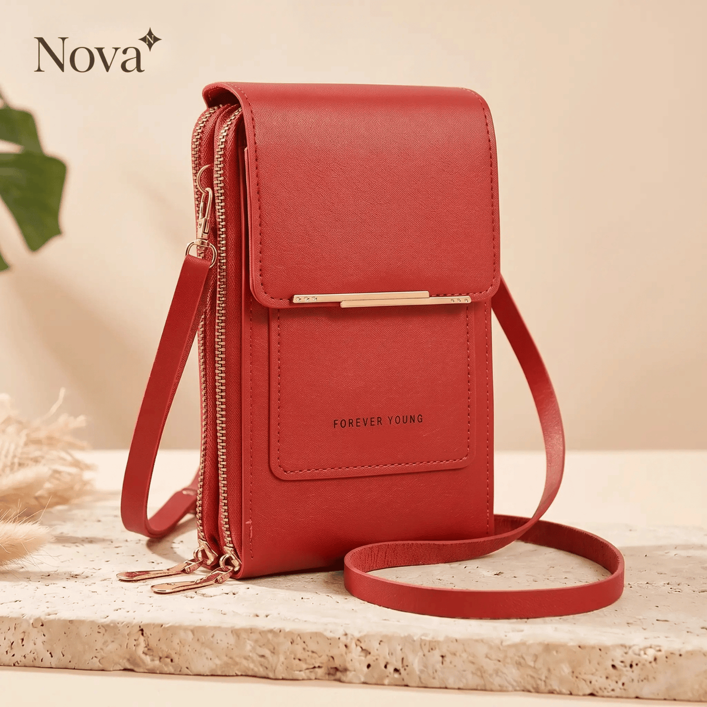 Nova Crossbody Tas – Bedien je Telefoon door het Venster
