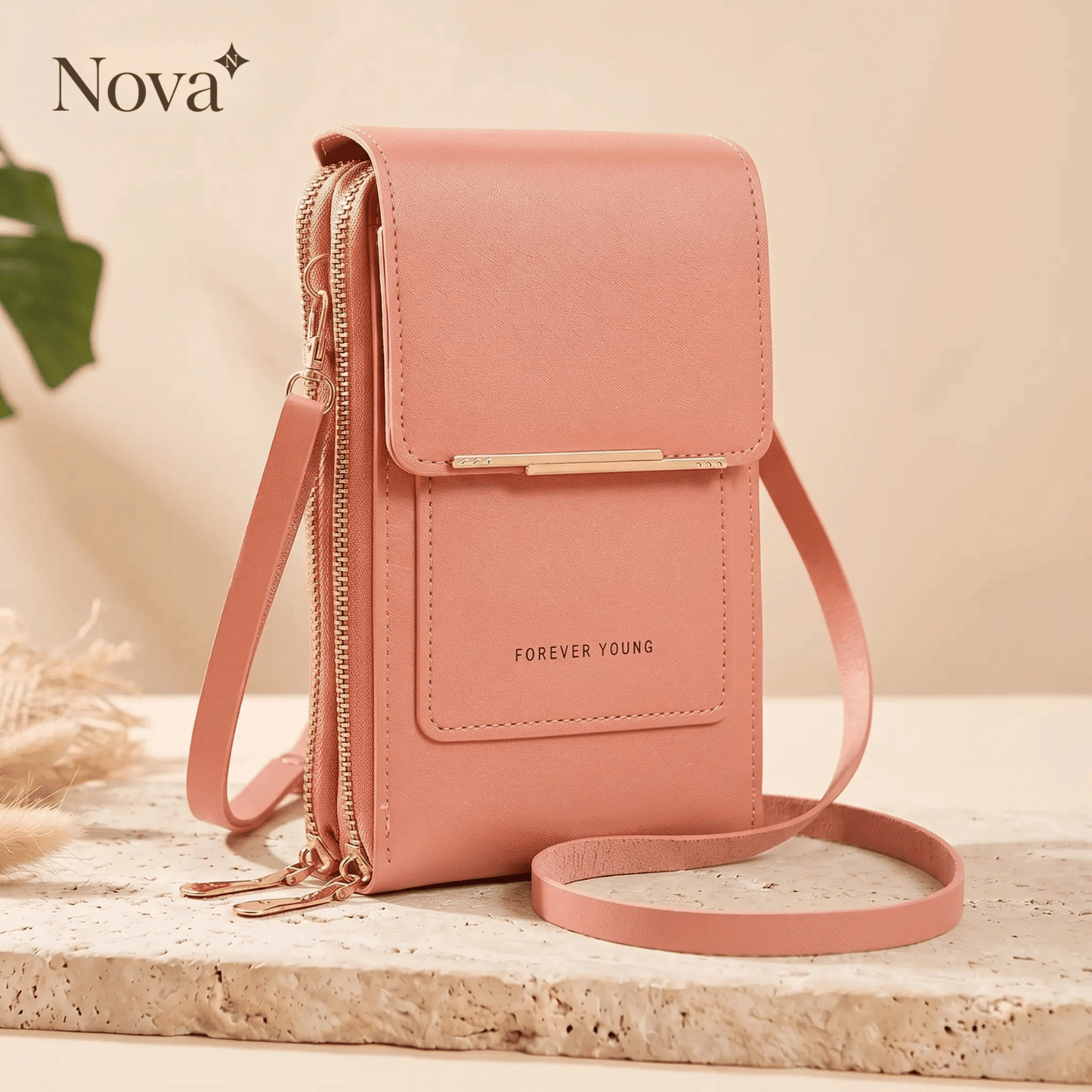 Nova Crossbody Tas – Bedien je Telefoon door het Venster