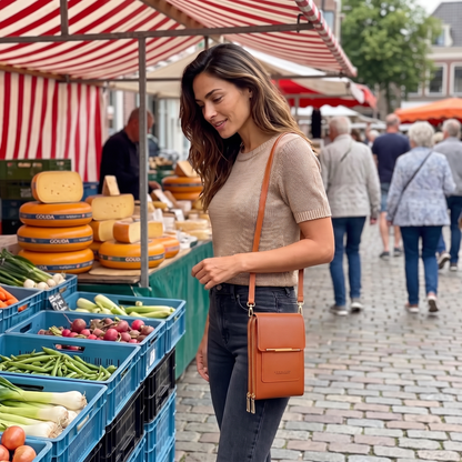 Nova Crossbody Tas – Bedien je Telefoon door het Venster