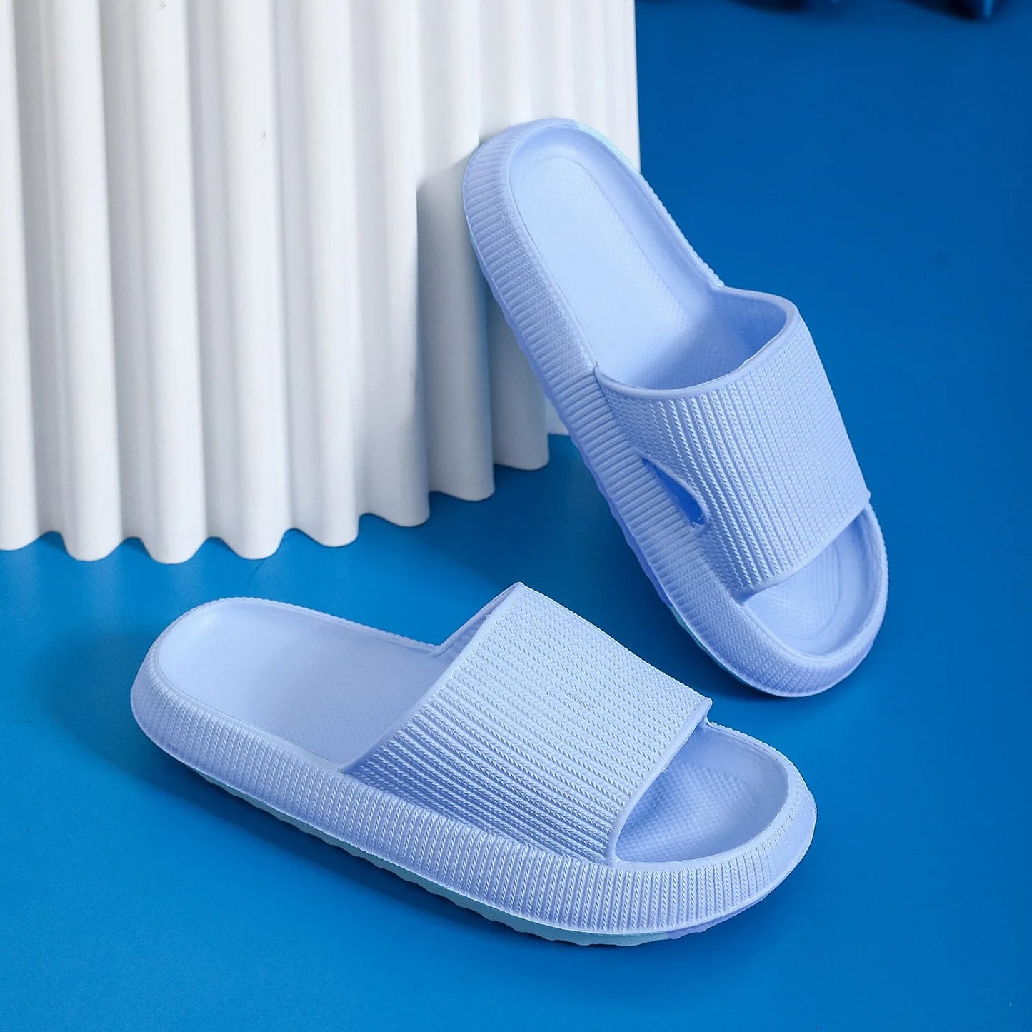 Nuvola comfortslippers met zacht EVA-voetbed in oranje – Elyssor Fashion