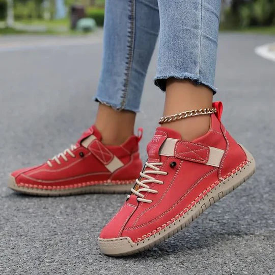 Rivara comfort sneakers in rood – Elyssor Fashion