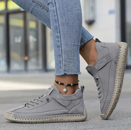Rivara comfort sneakers in grijs – Elyssor Fashion