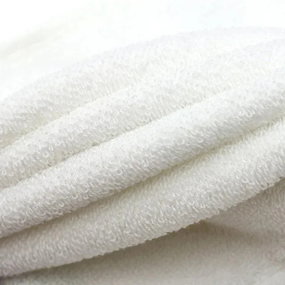 Santorini katoenen handdoek zachte badstof close-up in wit – Elyssor Fashion